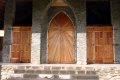 Built with wood from the island...